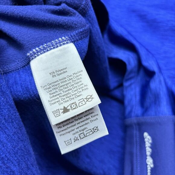 Eddie Bauer Sweater Womens XS Blue Purple Pullover Motion Active Cowl Neck - Picture 9 of 12